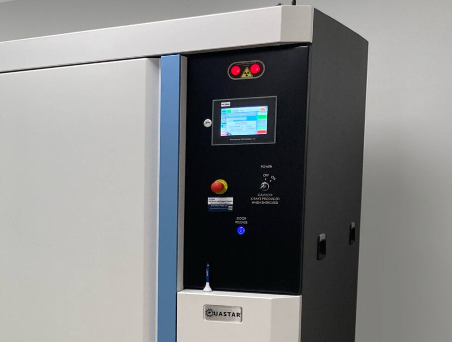 Control panel and chamber door of RAD-C's Rad Source RS 420XL